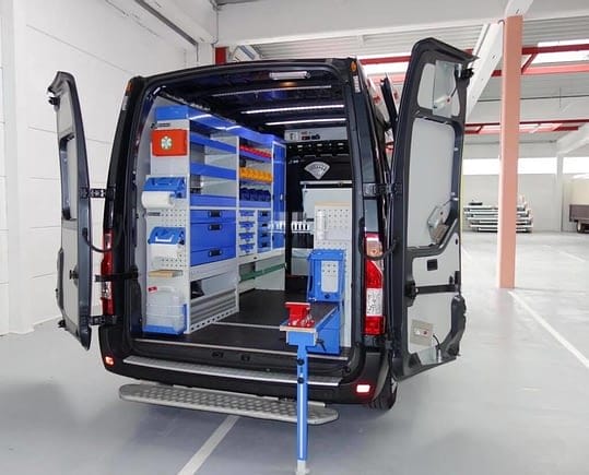 Equipamiento para furgonetas y taller móvil